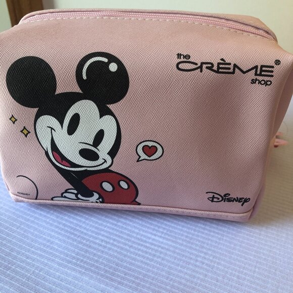 NWT - The Creme Shop x Disney Mickey & Minnie Mouse Travel Pouch - Picture 5 of 10